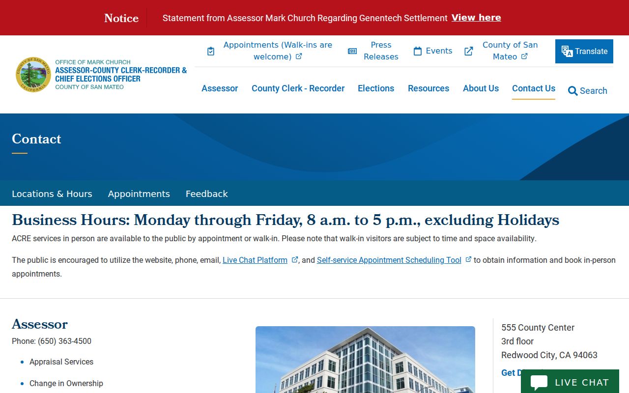 San Bruno previous residents county records office contact