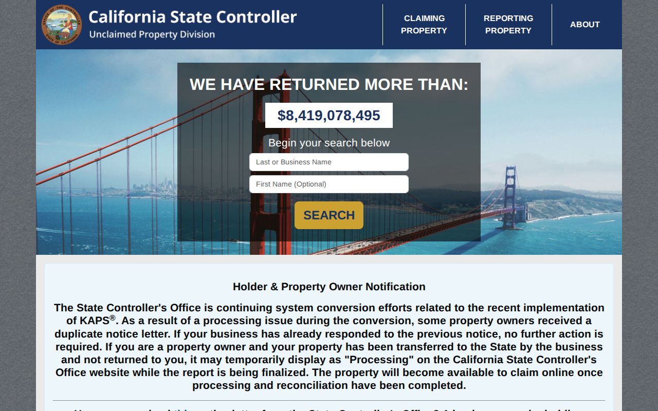 San Bruno resident lookup official California name search